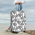 thumbnail image 7 of Fuzoiu Hand Drawn Snake Print Suitcase Cover,Washable Luggage Covers for Suitcase,Elastic Luggage Protector Cover,Scratch Resistant Travel Suitcase Covers-X-Large, 7 of 7