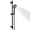 Matte Black-Drill Mounted, variant on Handheld Shower Head Set Brushed Nickel Drill Mounted 30-inch Slide Bar 5-function