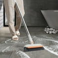 thumbnail image 2 of Rbaofujie Scrub Brush Floor Scrub Brush with Long Handle 2 In 1 Scrape and Brush Tub and Tile Brush for Cleaning Bathroom Patio Kitchen Wall Bathroom Brush, 2 of 8