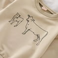 thumbnail image 2 of Gibobby Blusa Niños Camiseta con estampado de de animados de manga larga para bebés y niñas pequeñas, Tops, ropa para niños(Caqui, 12-18 Meses), 2 of 5