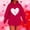 a02_Red, variant on Womens Plus Size Sweatshirts Hooded Casual Long Sleeve Tops Soft Cute,Lightweight Gifts for Her Valentines Holiday Hoodie for Junior Pullover