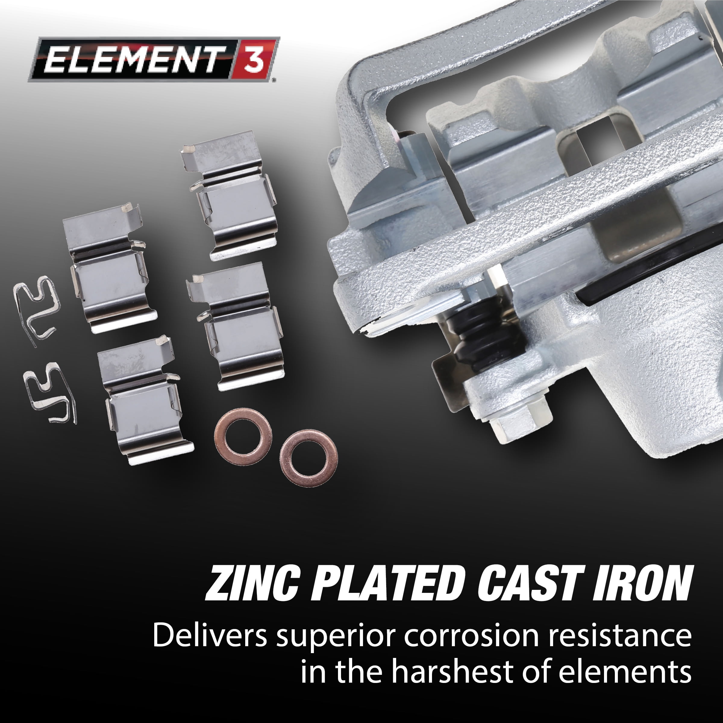 Raybestos Element3 New Plated Calipers