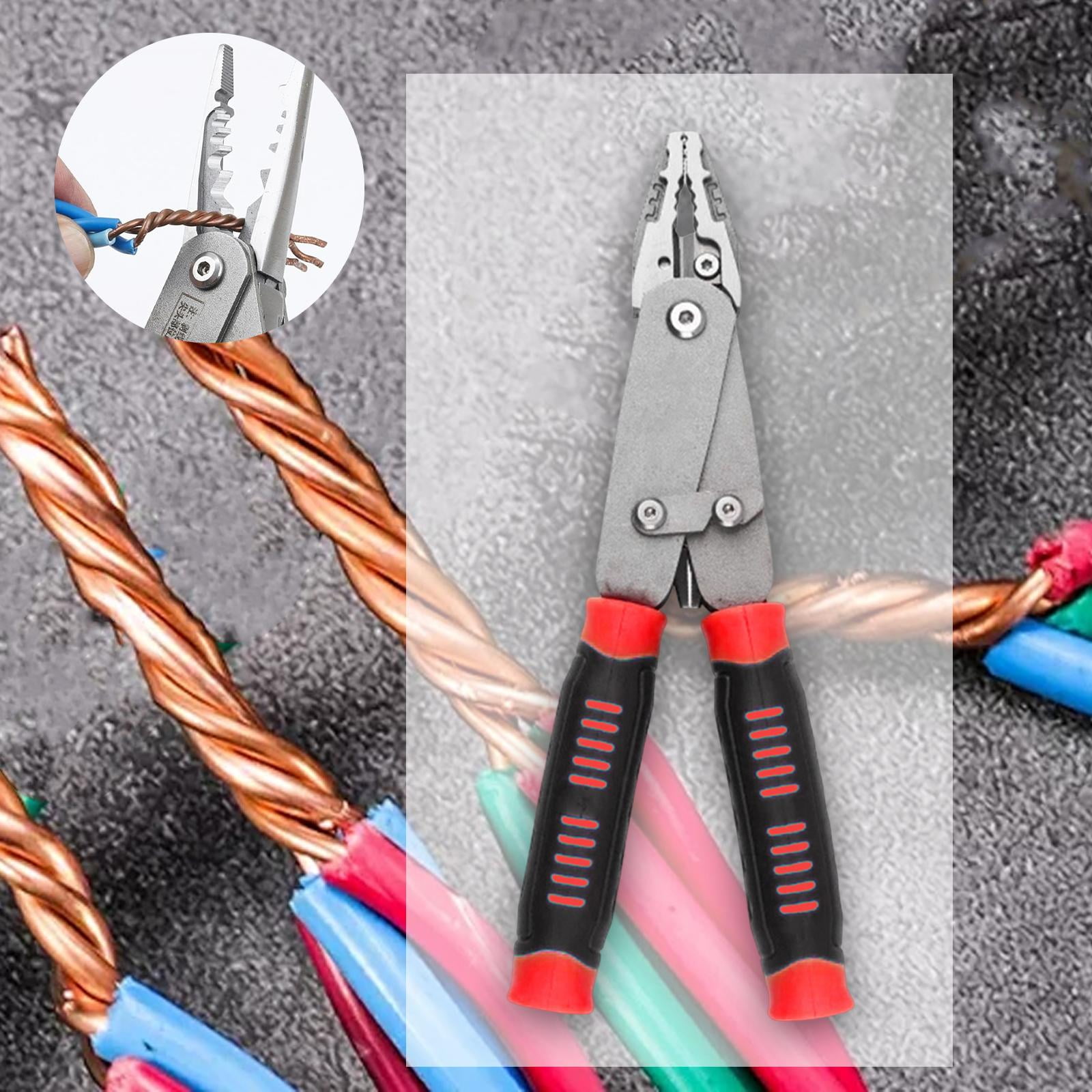 Wire Stripper Plier Tool Ergonomic Handle Design for Professional Electricians and Home Improvement