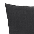 thumbnail image 5 of Jordan Manufacturing 17" x 17" Sorvino Ash Dark Gray Solid Square Outdoor Throw Pillow with 3 Coconut Buttons (2 Pack), 5 of 10