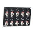 thumbnail image 2 of Panel de interruptores de palanca Interruptor multifuncional, 10 unidades, para barcos, yates, profesionales, RV, 12 V, 24 V,, 2 of 8