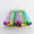 thumbnail image 5 of ZQUUVOU Girls Gold Foil Tutu Skirt Tulle Print Elastic Waist with Lining Recital Party Puffy Skirt for Kids Purple, 5 of 6