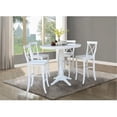 thumbnail image 3 of International Concepts 36" Round Bar Height Dining Table with 12" Leaf and 4 Stools, 3 of 6
