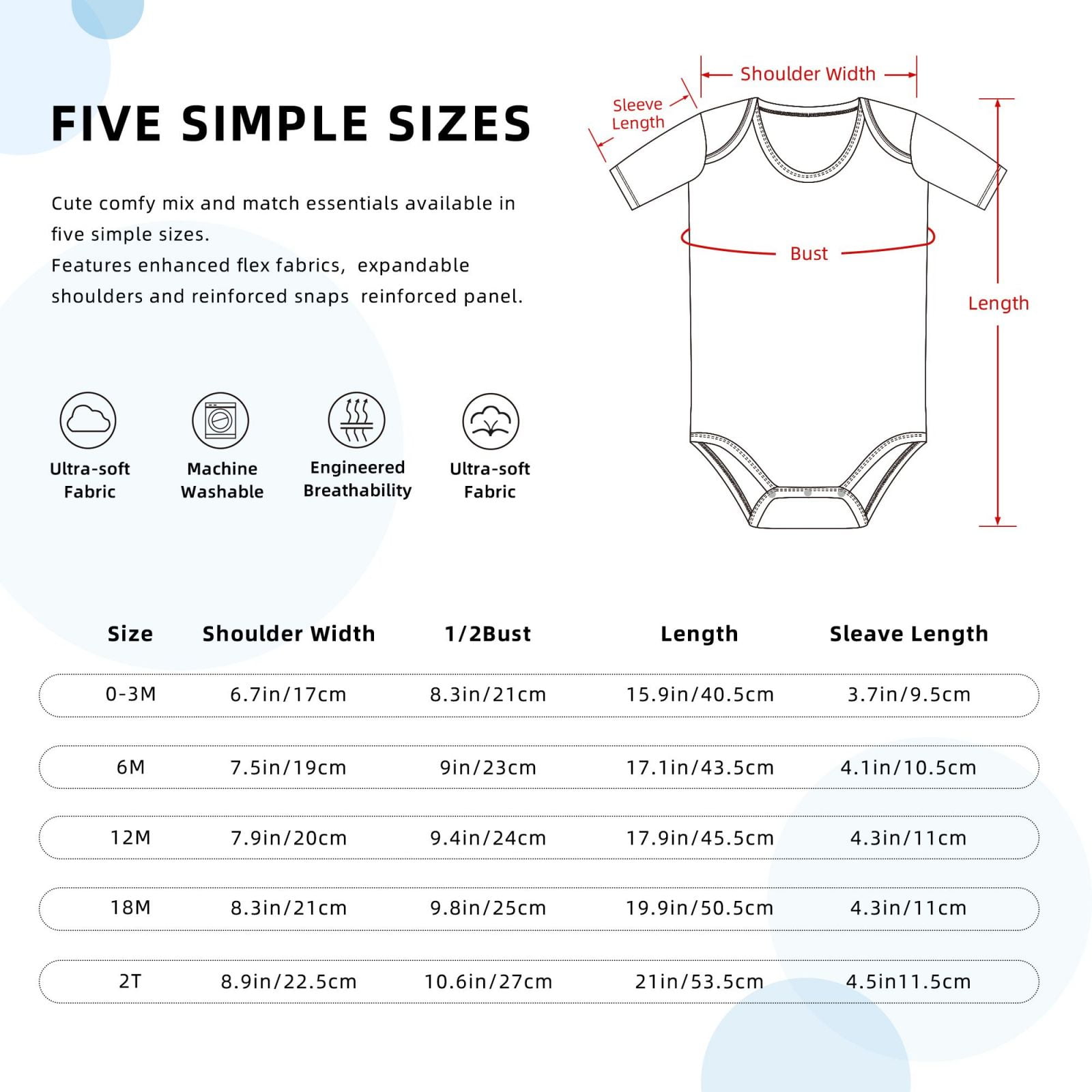 Xecao Wolf Family Winter Wonderland Print Baby and Toddler Short Sleeve Bodysuit,One-piece 100% Organic Cotton for Infant Baby-2 Years