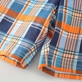 thumbnail image 6 of TOWED22 Toddler Baby Boy Girl Summer Clothes Goose Short Sleeve T-Shirt Tops Plaid Shorts Set 2Pcs Farm Goose Outfit Orange,8-9 Y, 6 of 9
