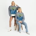 thumbnail image 6 of Women's Gameday Couture  Gray Los Angeles Rams Arch Rivals Faded Wash Sweatshirt, 6 of 7