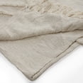 thumbnail image 6 of Laddha Home Designs Geometric Diamond Rectangular Throw Blanket - 90" x 96" - Cream, 6 of 7