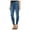 Blue - 482, variant on 1.STATE Womens Frayed-Detail Skinny Fit Jeans, Blue, 25 Regular
