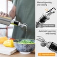 thumbnail image 4 of MEETSWEET Stainless Steel 2 oz Drip Free Nozzle Oil & Vinegar Dispensing Cruets with 2 Oil Dispensers, 4 of 8