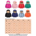 thumbnail image 2 of Frontwalk Kids Casual With Pockets Cardigan Front Zip Sherpa Lined Puffer Coat Boy Long Sleeve Winter Down Jackets Blue Gray 110cm, 2 of 3