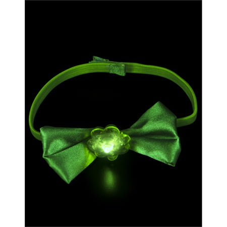St. Patrick's Day Costume Accessory Green Flashing LED Bow Tie
