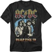 ACDC T-Shirt World Tour '79 Unisex Graphic Tee for Men & Women