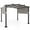 Grey+Black, variant on Costway 10' x 10' Outdoor Pergola with Retractable Sunshade Canopy Anchored Plates Patio Grey
