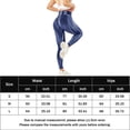 thumbnail image 2 of Pantalones Booty Scrunch Butt Pant Damen Push-Up Anti-Cellulite Laufhose Kuymtek Azul marino T L para Mujer, 2 of 6