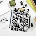 thumbnail image 7 of FMSHPON Horror Skull Clipboard Hardboard Wood Nursing Clip Board and Pull for Standard A4 Letter 13x9 inches, 7 of 7