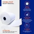 thumbnail image 3 of Vonlyst Thermal Printer Paper Roll for Toast TP200 Receipt Printer Point of Sale (06 rolls), 3 of 6