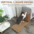 thumbnail image 3 of Coziwow L-shaped Cat Scratcher Cardboard Pad Cat Lounge Bed W/ Catnip Vertical, 3 of 11