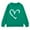 Green, variant on KAUOD Teen Girls Crew Neck Sweatshirts Cute Heart Print Long Sleeve Pullover Tops Clothes Kids Cotton Soft Walking Hoodies