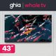 thumbnail image 5 of GHIA Pantalla Smart TV 43" Whale TV, Full HD 3 HDMI, 2 USB, Dolby Audio. Modelo G43W25, 5 of 8