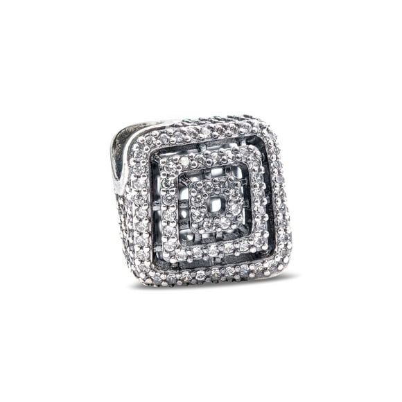 PANDORA Geometric Lines Charm -