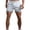 White, variant on IYTR Men's Athletic Shorts Casual Solid Color Elastic Waist Drawstring Shorts Summer Breathable Workout Gym Shorts Blue M