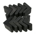 thumbnail image 1 of Caoutchouc L en Forme de Coussinets de Pied en Fer d'Angle Couvre 10 Pcs Noir, 1 of 9