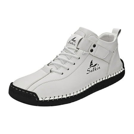 

Ediodpoh Couple‘s ’Men s New PU Leather Casual Shoes Trend Men s Boots Short Boots Ankle Boots Shoes Men White 11