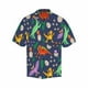 thumbnail image 4 of Camisas para niños con dinosaurios kawaii para hombres, ropa con estampado 3D, camisa hawaiana de vacaciones, camisetas de manga corta Y2k, ropa vintage, blusa con solapa, 4 of 5