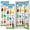 Color 3, variant on 2 Pcs School Locker Magnetic Wallpaper 12" x 36" Colorful Alphabet Letters to Z Cartoon for Kids Learning Reusable Removable Locker Accessories Back to School Supplies