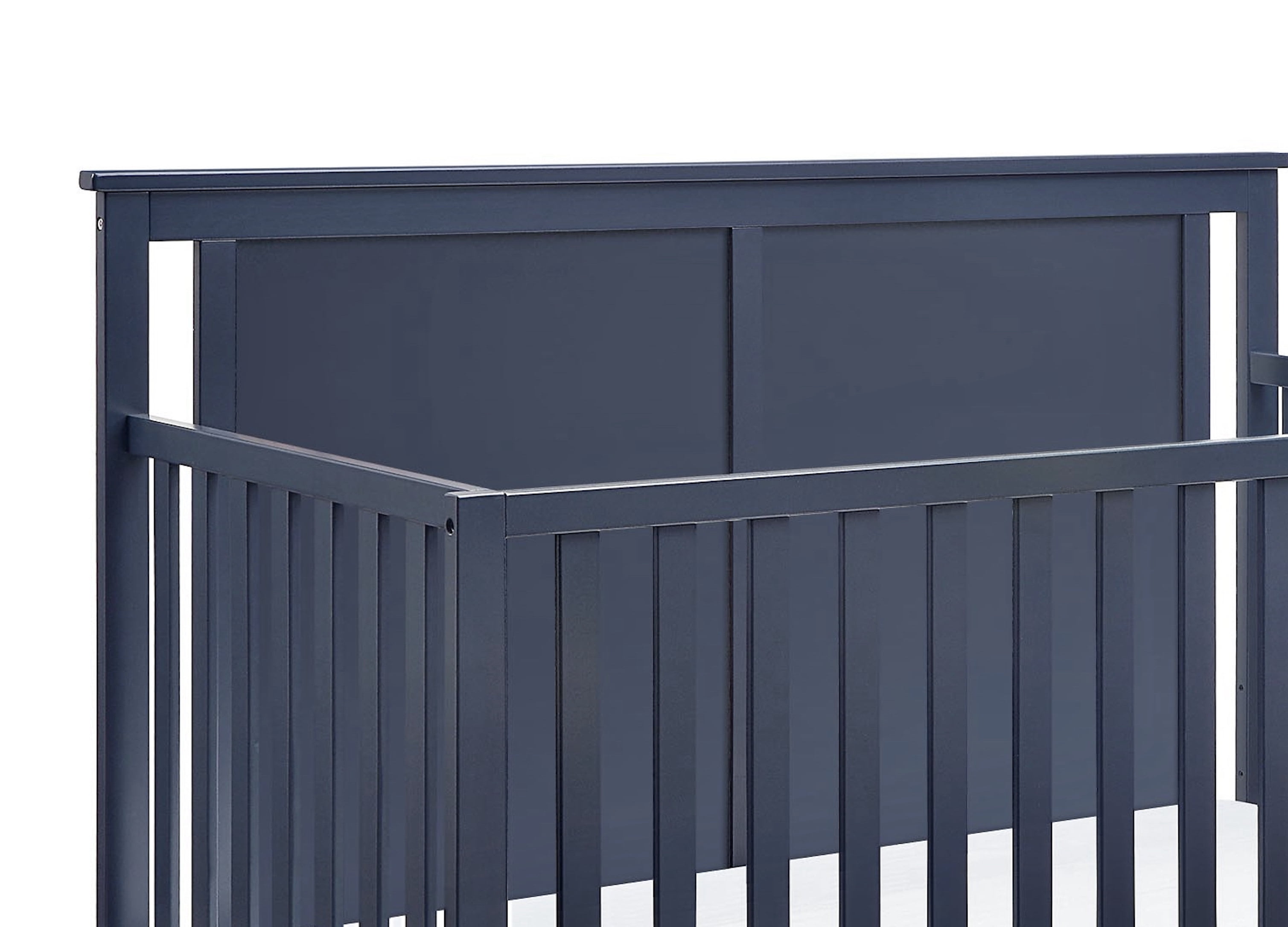 Suite Bebe Connelly 4-in-1 Convertible Crib and Changer Combo, Midnight Blue/Vintage Walnut