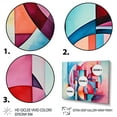 thumbnail image 3 of Designart "Geometric Spiral Pink and Blue Elegance" Abstract Framed Wall Art Decor - Modern Pink Abstract Geometric Entryway Framed Wall Art Print, 3 of 6