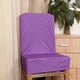 thumbnail image 3 of 4xPurple Spandex Stretch Low Short Back Chair Cover Cubierta de Taburete de Bar Sunnimix Funda de la silla del comedor, 3 of 8