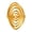 Gold-color, variant on Modern Whirl Motion Adjustable Open Rings Stainless Steel Comfortable Finger Accessory Daily Wear