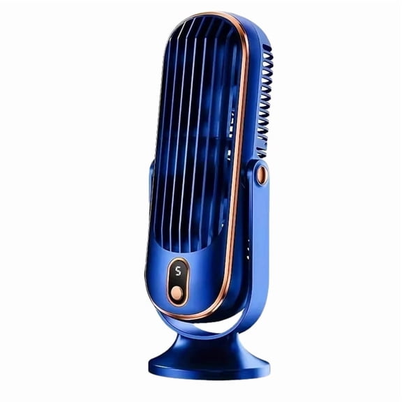 Desk Fan,Portable Bladeless Fan Small Personal Cooling Fan Quiet Table Fan for Home, Office, Bedroom B,1 * Portable fan,Blue