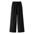 thumbnail image 3 of PNTUTB Men's Lightweight Dopamine Solid Color Casual Loose Comfort Stretch Waistband Wide Leg Pants with Pockets, 3 of 5