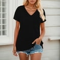 thumbnail image 3 of Kureaily Pocket Detail Short Sleeve T Shirt With Contrast Trim Casual Comfort Fit Tee Top For Everyday Wear Basic Summer Tees, 3 of 6