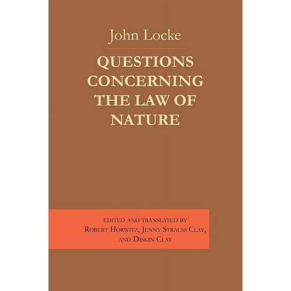 Questions Concerning the Law of Nature, (Paperback)