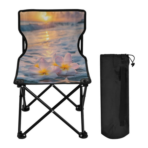 BZSMCE Camping Chairs Modern Tropical Bliss Pattern Folding chair