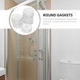 thumbnail image 4 of 4 Ensembles Joint Transparent Accessoire de Maison Réparation Joints Plats Vis Fixation Rondelles Petits Joints Remplaçables Vis Claires Accessoires de Poignée de Douche Joint d'Étanchéité Rondelle 50 Pcs*4, 4 of 9