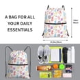 thumbnail image 2 of Lsque Pikmin Print Drawstring zipper Backpack Bag Sport Gym Sackpack Cinch Bags Drawstring Bags Draw String Sport Bag-One Size, 2 of 5