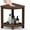 Brown, variant on Shower Stool for Inside Shower, Corner Shower Bench Seat, HDPE Waterproof Shower Stool for Shaving Legs with Baffle Storage Shelf, Shower Seat/Foot Rest for Bathroom, Indoor/Outdoor Use, Brown