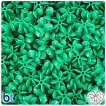 BeadTin Green Opaque 12mm SunBurst Craft Beads (450pcs)