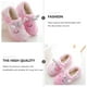 thumbnail image 3 of 1 par de pantuflas de unicornio, encantadoras pantuflas de felpa, cálidas y de invierno para mujer (rosa), 3 of 8