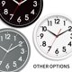 thumbnail image 4 of Reloj de pared AKCISOT, silencioso, funciona con pilas, 25 cm, plateado, 4 of 9