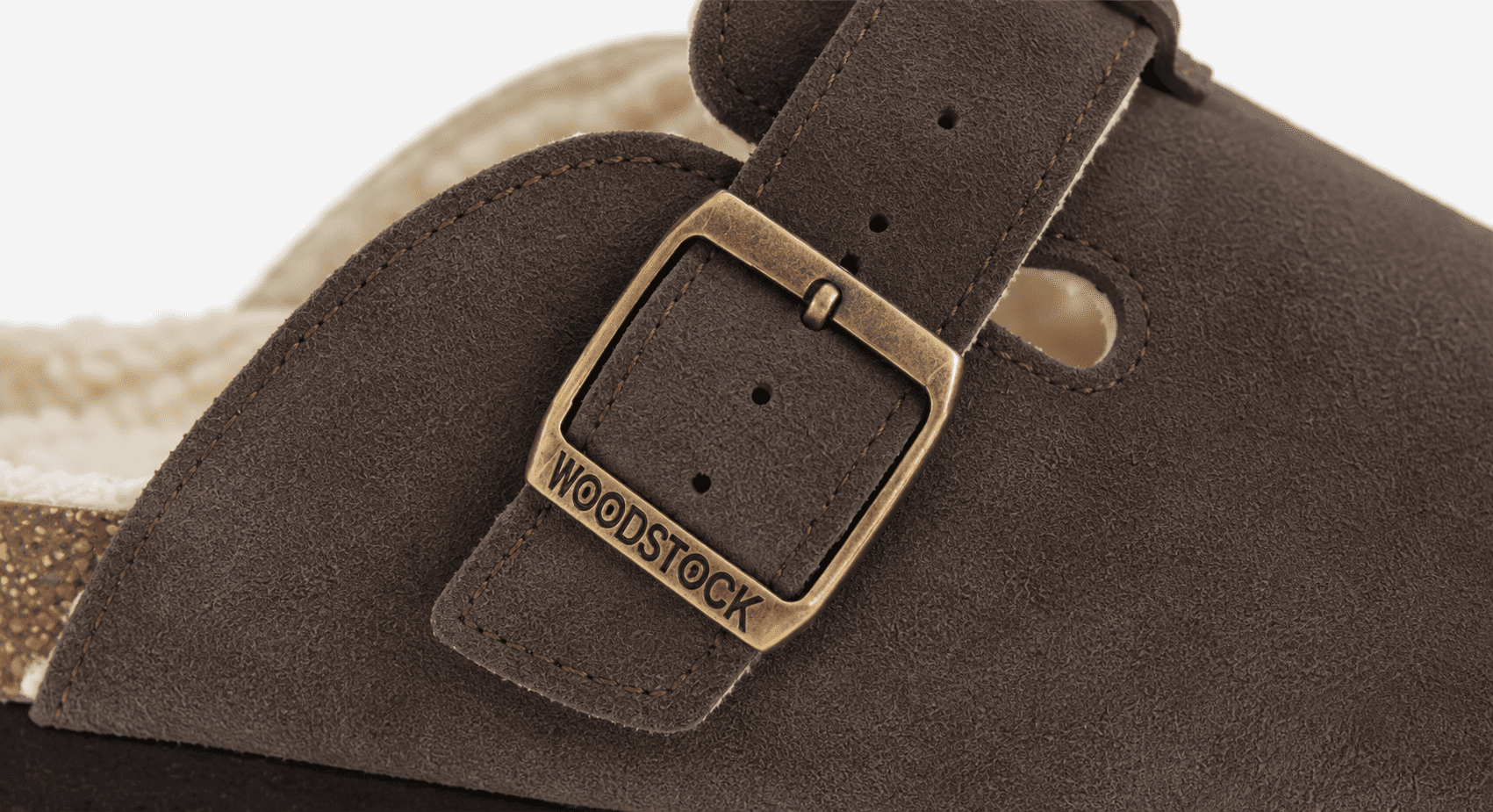 Woodstock Men's Beacon Lined Genuine Leather Comfort Clog Sandal with Faux Sherling Lining