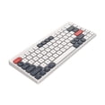 thumbnail image 3 of Miulika Compact 84 Keys Gaming Keyboard Ergonomic Quiet Triple Mode Silent Mini Keyboard White and Blue, 3 of 9